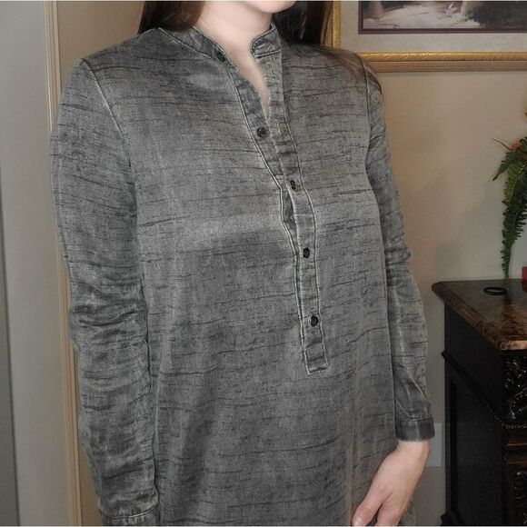 Crimson+Clover Front-button Shirt Dress - Picture 7 of 10